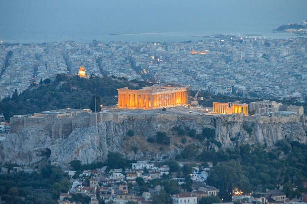 istock Ancient Acropolis in Athens, Greece seen from Mount Lycabettus 544489842
