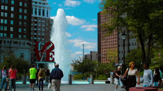 Philadelphia Love Park timelapse