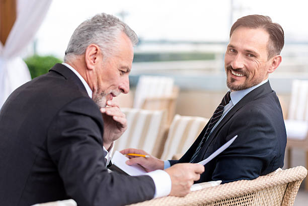 istock Positive colleague sitting in the couch 544557252