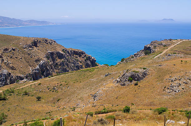 istock Mountains over the sea on Crete island, Greece 544557836