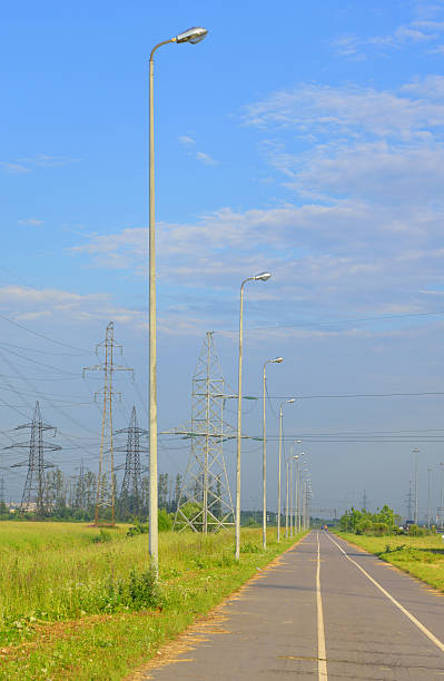 istock Bike path at summer sunny day. 544560640