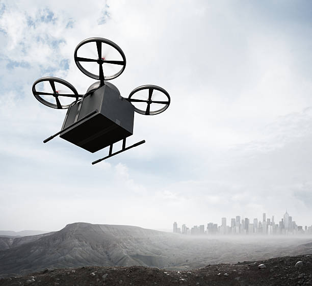 istock Photo Carbon Material Generic Design Remote Control Air Drone Flying 544561844