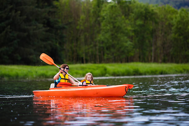 istock Mother and child in a kayak 544562620