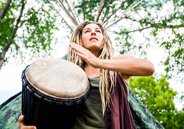 istock Woman Playing Djembe Drum 544567938