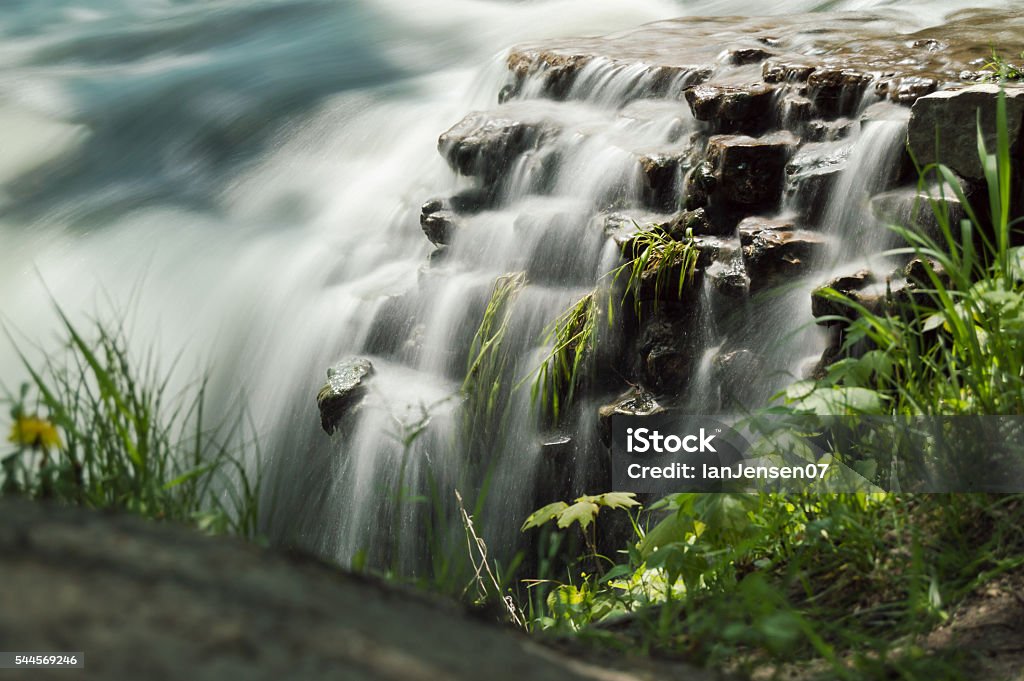 Mini Falls Small portion of a larger waterfall. Mankato Stock Photo