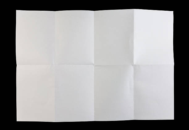 papier plié blanc - paper crumpled letter ideas photos et images de collection