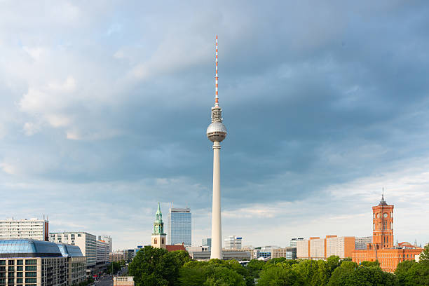 istock Berlin Television Tower and Rotes Rathaus Skyline Germany 544572750