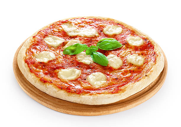 istock Pizza Margherita isolated on white background. 544574950