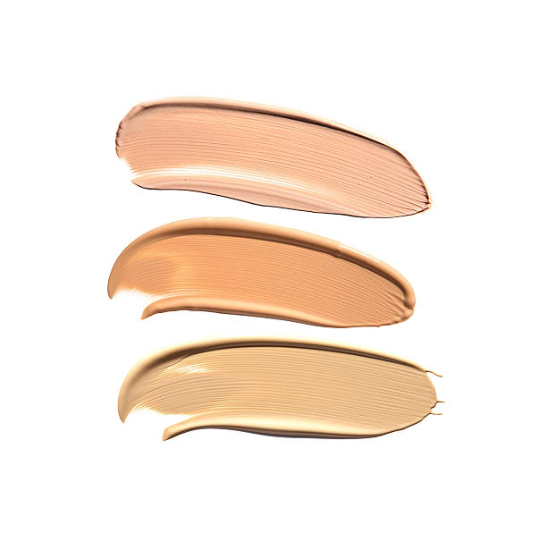 istock Collection of liquid foundation strokes 544575448