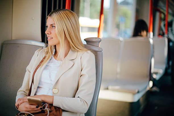 istock Young Woman In Public Transportation. 544578796