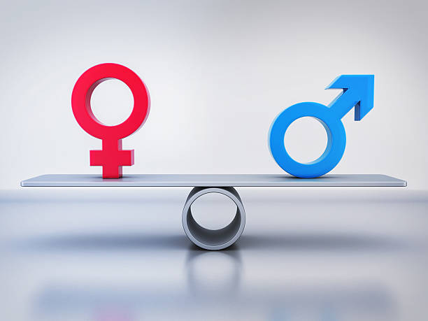 istock Abstract equality of men and women 544578918