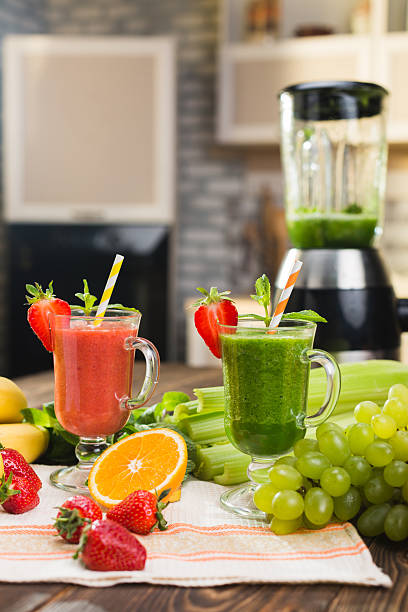 istock Fresh smoothies in glass 544579036