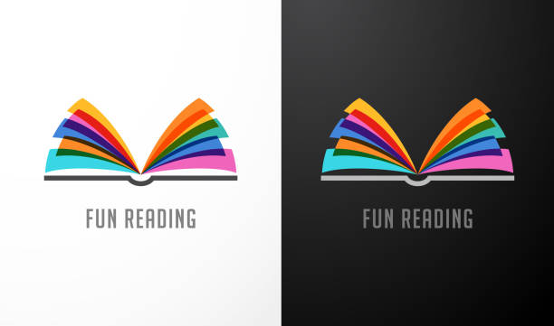 Open book - colorful concept icon of education, creativity, learning Open book - colorful concept icon of education, creativity, learning open book stock illustrations