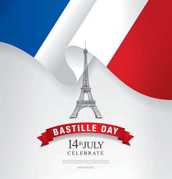 ilustrações de stock, clip art, desenhos animados e ícones de a frança. catorze de julho. feliz dia da bastilha. - french flag