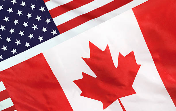 istock USA and Canada Flag merged 544586196