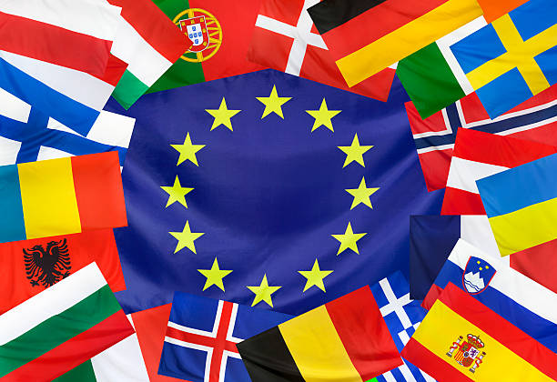 istock Concept  Europeen Flag and Countries without UK 544586328