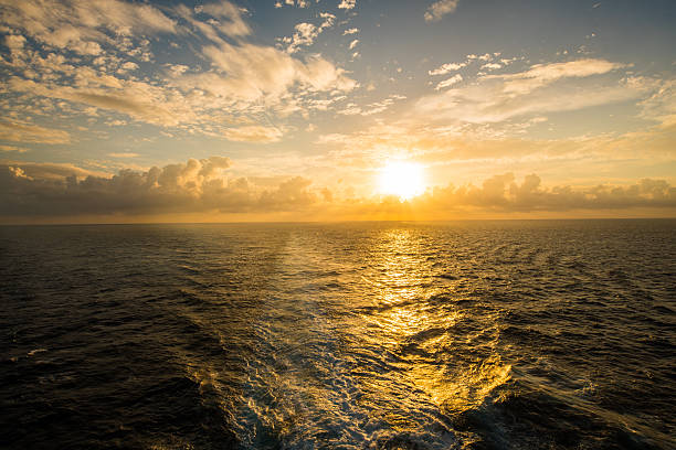 istock Scenic view of ocean against sky during sunset 544588588