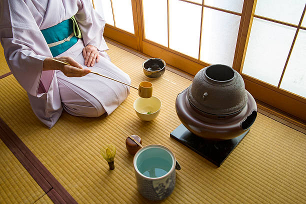 Sado (Traditional Japanese Tea Ceremony) Sado (Traditional Japanese Tea Ceremony) Sado stock pictures, royalty-free photos & images