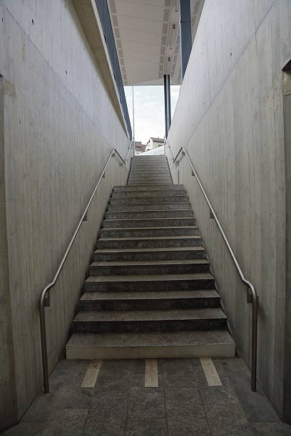 istock Concrete staircase in a tunnel 544597812
