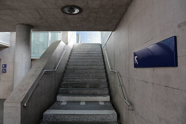 istock Concrete staircase in a tunnel 544597922