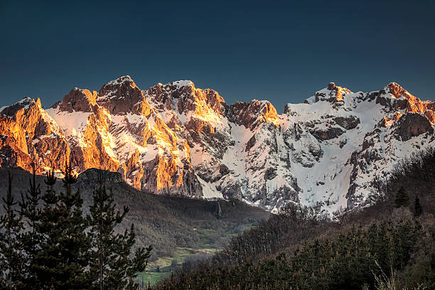 sunset - mountains of asturias, spain