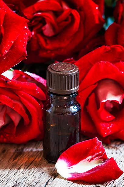 istock Cosmetic rose oil 544654820