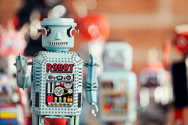 istock Retro Tin Toy Robot Portrait 544659876