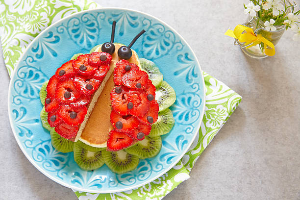 istock Funny pancakes for kids breakfast 544660398