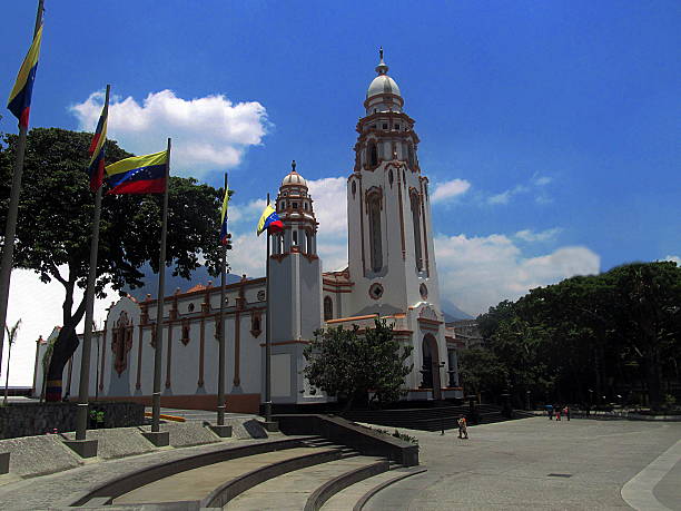 National Pantheon of Venezuela Caracas, Venezuela - April 6, 2013: Panteon Nacional de Venezuela. The shrine where heroes of the Independence War and other renowned figures of the History of Venezuela are buried including the remains of Simon Bolivar, the Liberator and main figure of the independence war that liberated Venezuela, Colombia, Ecuador, Peru and Bolivia in hte early Nineteenth Century, the latter one named after him. caracas stock pictures, royalty-free photos & images