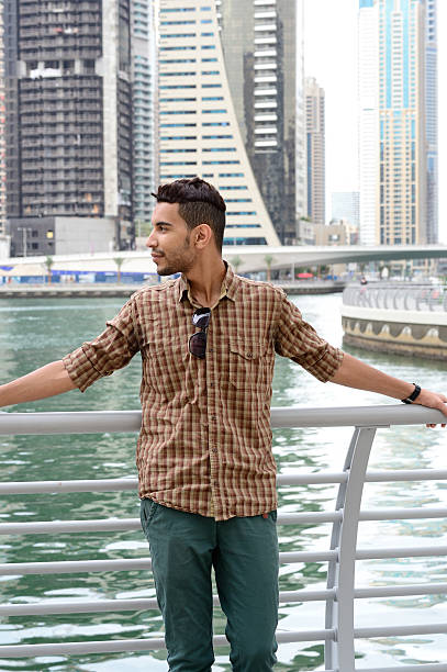 istock Young man on vacation in Dubai 544661746