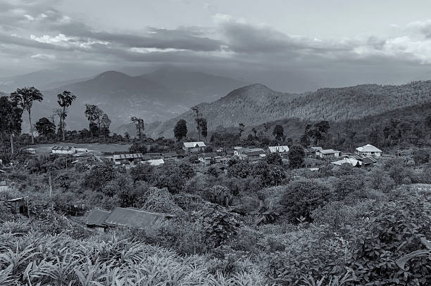 istock Silerygaon Village, with Himalayan mountain in backdrop, Sikkim 544663172