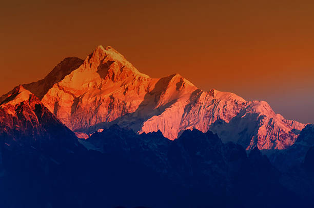 istock Sunrise on Mount Kanchenjugha, at Dawn, Sikkim 544663200