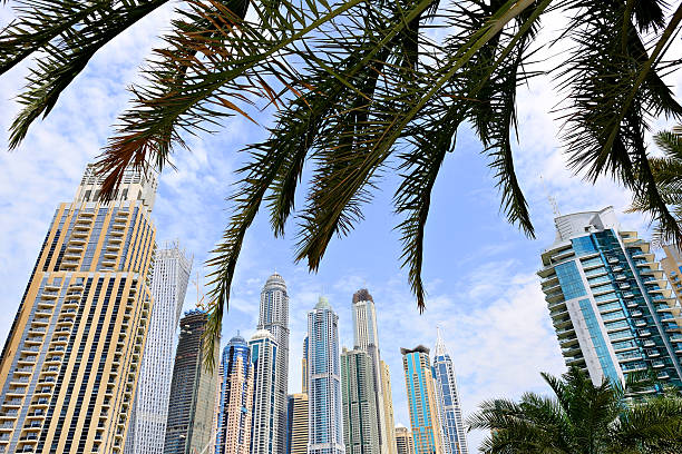Dubai marina, apartment buildings