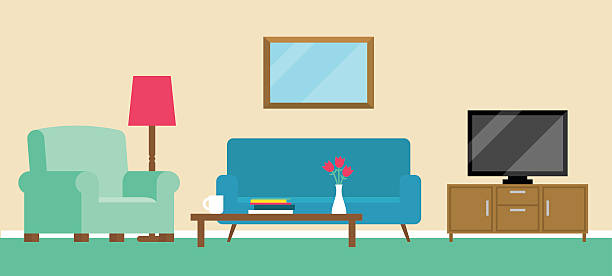 20,300+ Living Room No People Stock Illustrations, Royalty-Free Vector ...