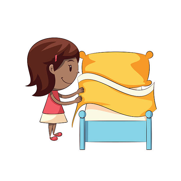 Ilustración de Niña Pequeña Que Cama y más Vectores Libres de Derechos de Cama - Cama, Hacer, Niño - iStock Ilustración de Niña Pequeña Que Cama y más Vectores Libres de Derechos de Cama - Cama, Hacer, Niño - iStock