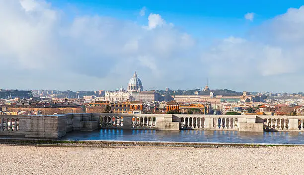 Photo of Panoramic cityscape of Rome, Italy in summer