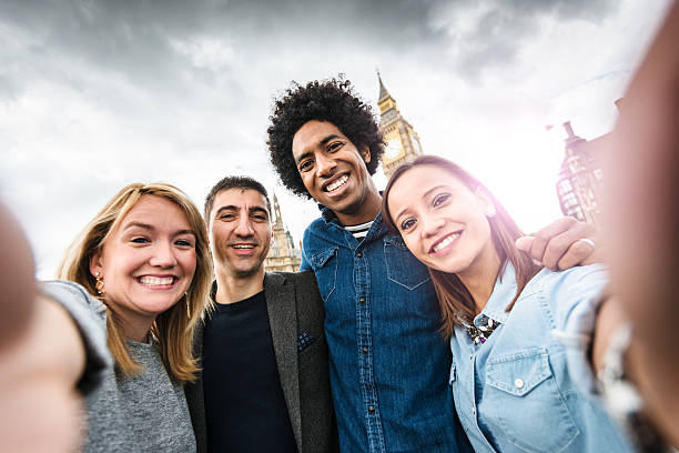 istock friends take a selfie in london - big ben 544665768