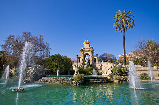istock Famous fountain in Barcelona - Spain 544667858