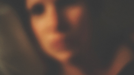 Woman out of focus