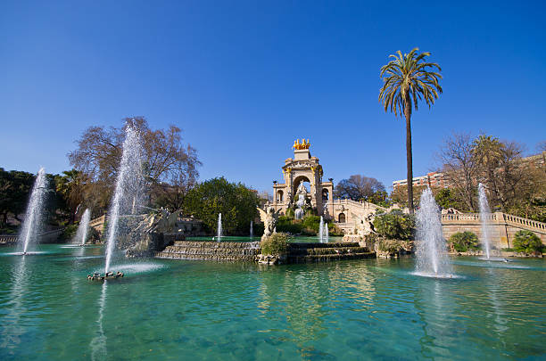 istock Famous fountain in Barcelona - Spain 544669536