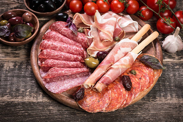 istock Traditional spanish tapas or italian antipasti 544670484