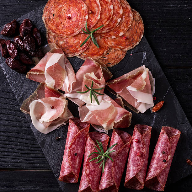 istock Traditional spanish tapas or italian antipasti 544671088