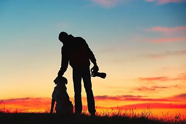 Photo of Photographer with his dog