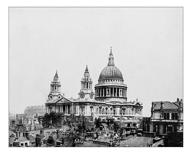 istock Antique photograph of St Paul's cathedral (London, England)-19th century 544675754