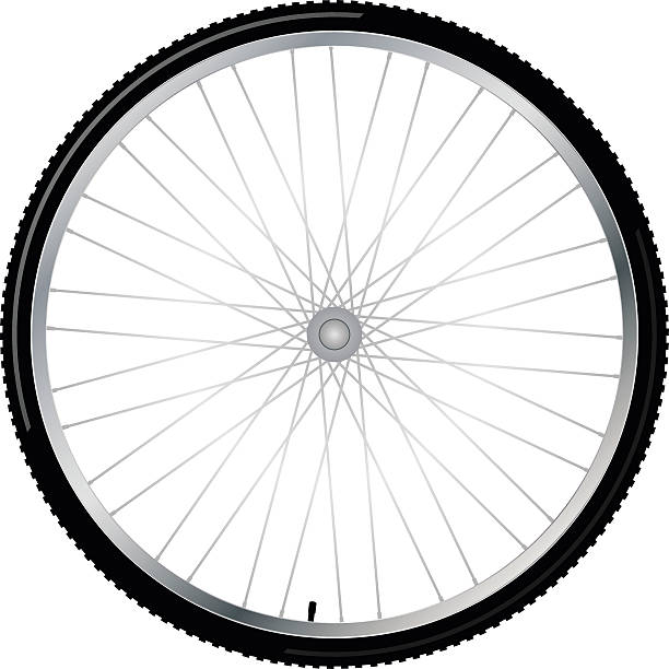 ilustrações de stock, clip art, desenhos animados e ícones de roda de bicicleta, vetor - bicycle sport tire single object