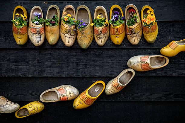 istock Traditional dutch wooden shoes 544677938