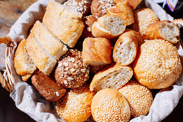 istock Bread in basket on the banquet table 544679910