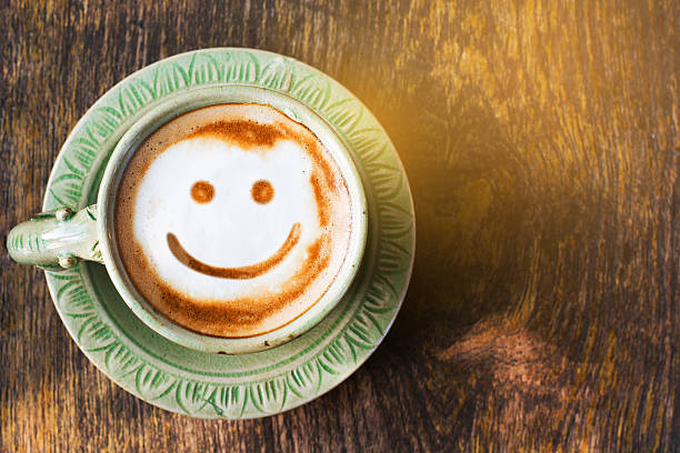 istock Smile of latte coffee 544682394
