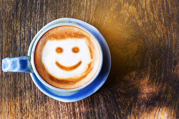 istock Smile of latte coffee 544682584