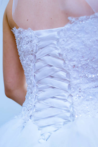 istock Lace wedding dresses. White dress. 544684756